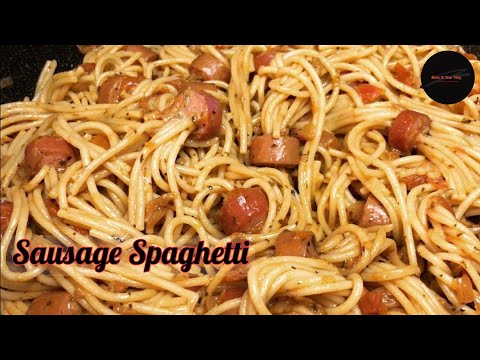 Sausage stuffed with Spaghetti l Spaghetti stuffed in Hot Dog