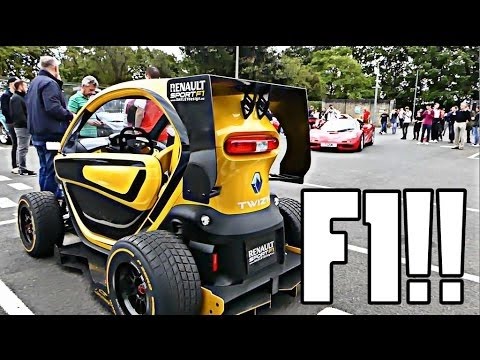 SuperCars - MCLAREN F1 VS RENAULT TWIZZY F1!!