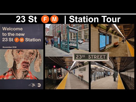 ⁴ᴷ Subway Tour | Re-built 23 St (F/M) Station