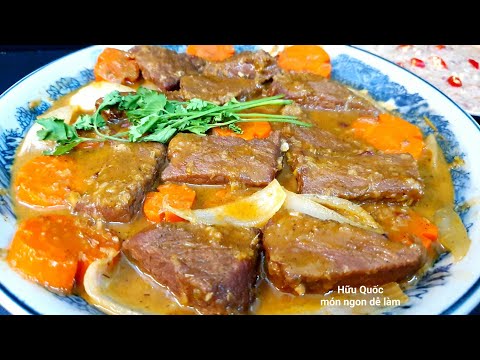 cách làm THỊT BÒ XÀO LĂN nước cốt dừa thơm ngon mới lạ tại nhà @huuquocmonngondelam