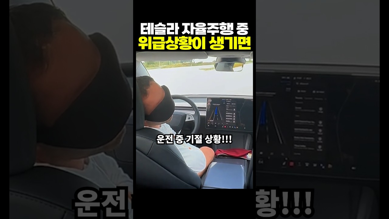[과학기술·AI 인기영상] 테슬라 FSD 자율주행 중 위급상황이 생기면
