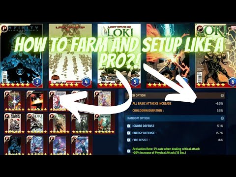 How To Farm And Setup Comic Cards Like A Pro?! Full Guide || Marvel Future Fight