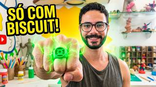 Como Fazer o ANEL DO LANTERNA VERDE com Biscuit (Passo a Passo Fácil)