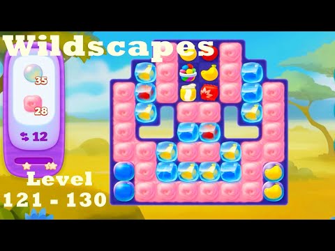 Wildscapes Level 121 - 130 HD Walkthrough | Gameplay | 3 - match game | satisfying | ios | android