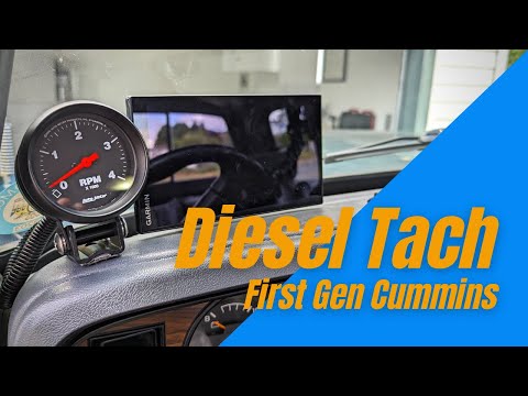 Auto Meter Z Series Diesel Tachometer (*Please Read Description)