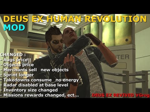 deus ex human revolution mods deus ex human revolution mods
