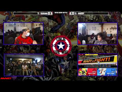 Kurama (Mario) vs woody (Inkling) - Team Infamous vs Team Spot - 10v10 Crew Battle