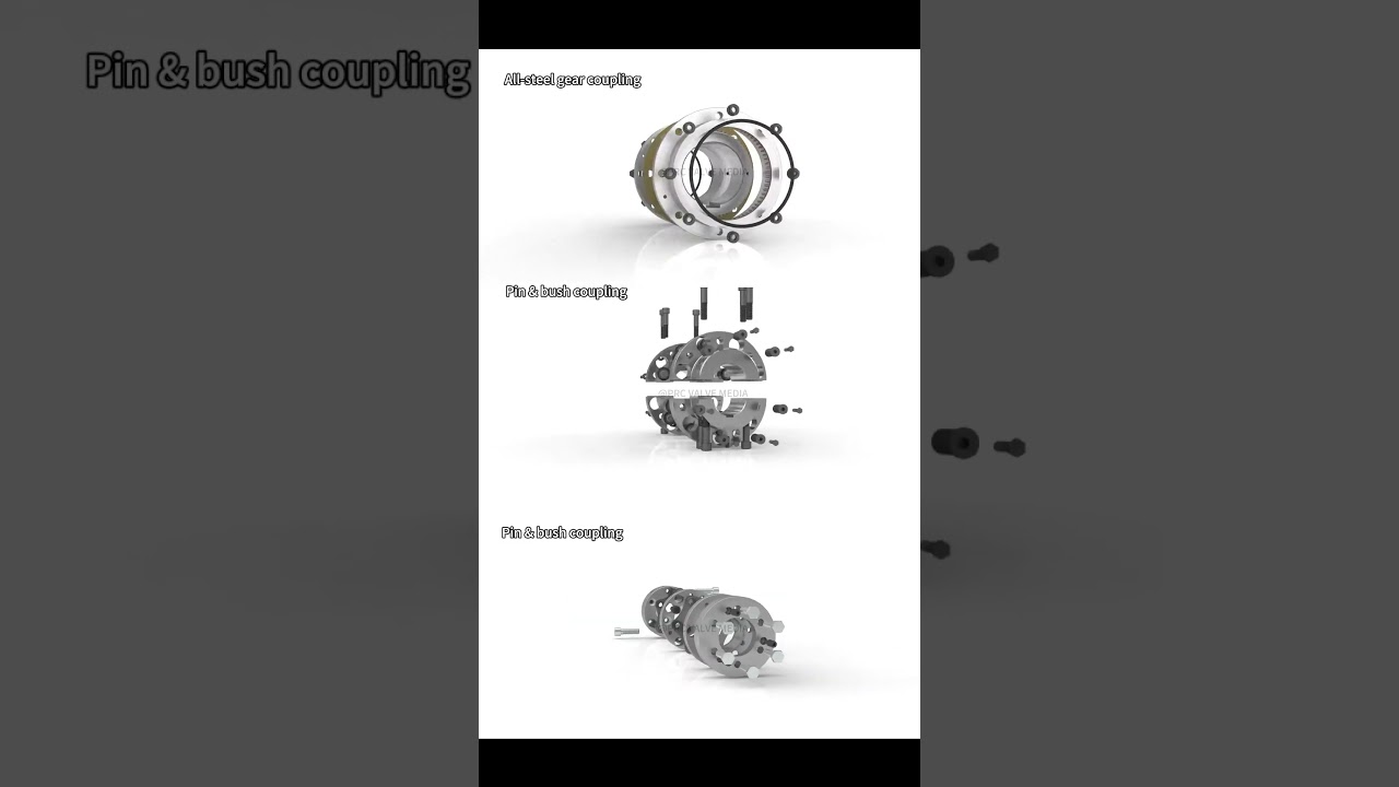 Three types of couplings work   #machine #coupling