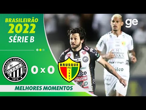 Gols e lances de Operário x Brusque