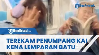 Detik-detik Penumpang KAI Kena Lemparan Batu di Dalam Gerbong