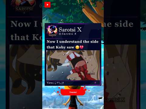 Now I understand why Koby cried so much that day😭 #Koby #Marineford #Onepiece