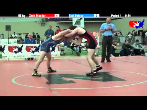 Zach Mueller vs. Carl Deluca at 2013 ASICS University Nationals - FS