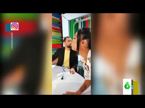 El beso de Lorena Castell y Dani Mateo fuera de cámaras
