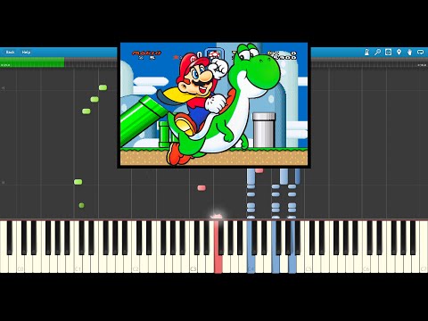 Super Mario World - Overworld Theme Synthesia