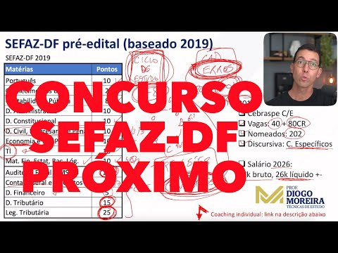 SEFAZ-DF Auditor Competition: analysis of the latest announcement and study tips