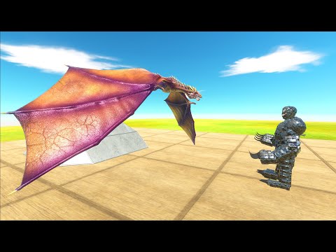 NEW SKIN DRAGON VS WORKSHOP UNITS  | ANIMAL REVOLT BATTLE SIMULATOR