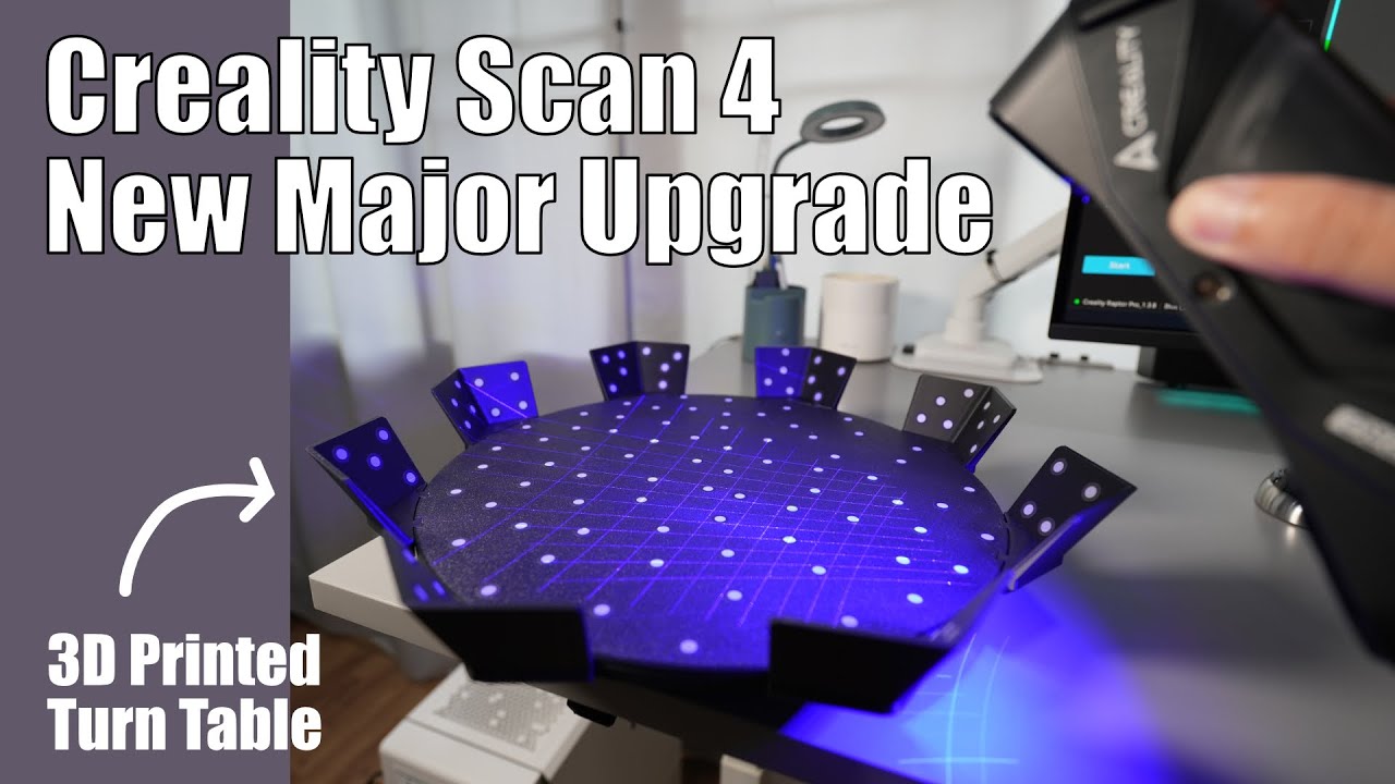 DIY 3D Printed Turntable for Creality Scan 4’s New Major Upgrade