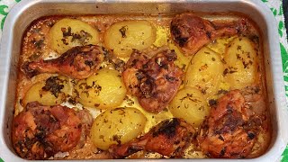 COXA E SOBRECOXA ASSADA NO FORNO COM BATATAS | Receitas do Dia