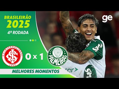 Gols e lances de Internacional x Palmeiras