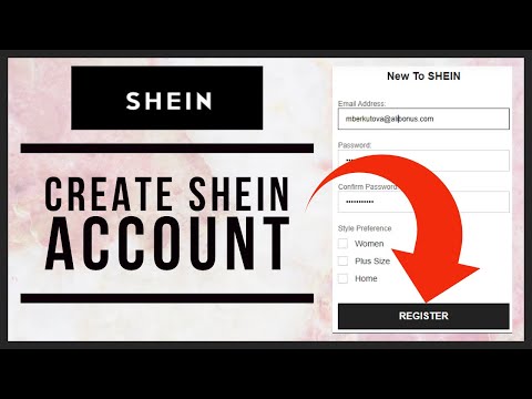 Part of a video titled How To Create/Open Shein Account? Register & Sign Up ... - YouTube