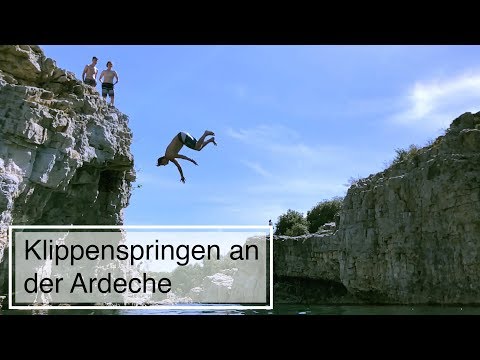 Klippenspringen an der Ardèche | #Abitour