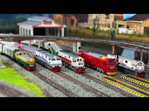 Drama kereta api CC201,CC204&BB300 ngebut didepan stasiun Banjar hingga anjlok menabrak truk trailer