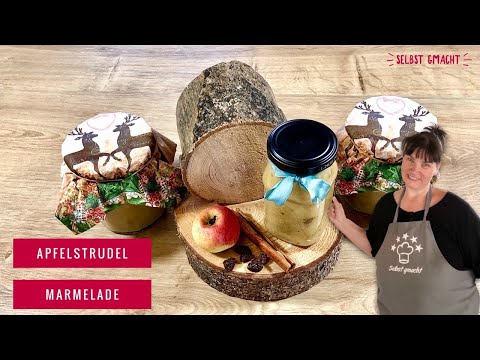 Apfelstrudel Marmelade selber einkochen/ Selbst gemachtes verschenken/ Weihnachtsmarmelade