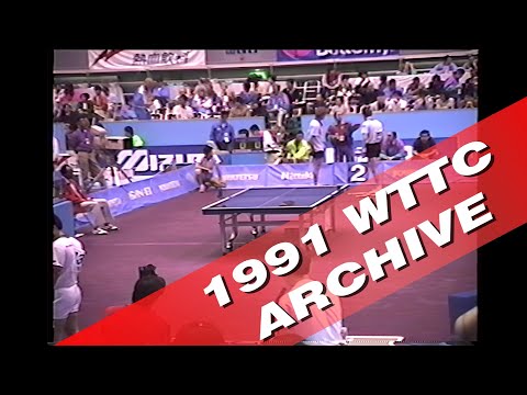 1991 World Championships - Men's Doubles Semifinal: A. / D. Mazunov (RUS) - Wang Tao / Lu Lin (CHN)