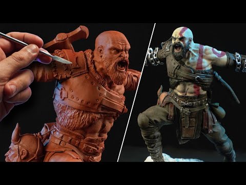 Sculpting KRATOS | God Of War: Ragnarok - Timelapse
