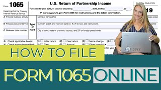 How To File Form 1065 Online (Multi-Member LLC & Partnership Tax Form) - How to Use Tax Act!