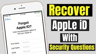 Recover Apple iD With Security Questions Free -How To Recover Apple iD - Free Recover iCloud Account