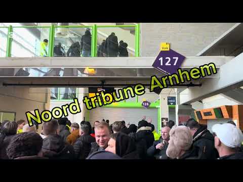 Vitesse Arnhem - De Graafschap Doetinchem  2-0 #kkd #awaydays #uitvak #support #pyro #derby #rivalry