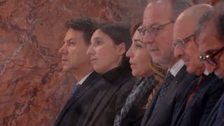 «Destra e sinistra unite nella tragedia», Meloni a messa per vittime Crans Montana con i leader d...