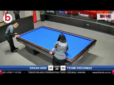 ERKAN ARIK & FEHMİ ERDURMAZ Bilardo Maçı - 2022 ERKEKLER 1.ETAP-10.TUR