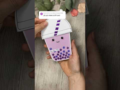 💜 Süße Idee für deine Bestie 💜 #basteln #diygiftidea #handmadecards #diycrafts #gift