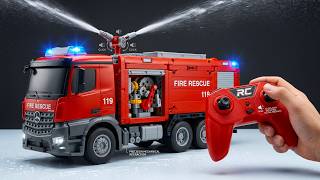 INSANE RC Fire Truck Unboxing & Testing Water Throwing 🚒 Most Realistic Fire Rescue Models! RP