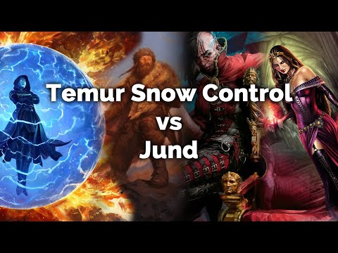 MTG Modern: Temur Snow Control vs Jund - Magic: The Gathering gameplay on Xmage
