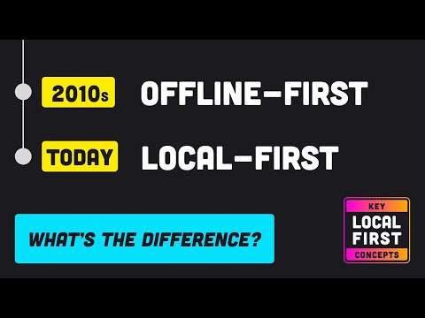 Local-first vs Offline-first in 100 Seconds