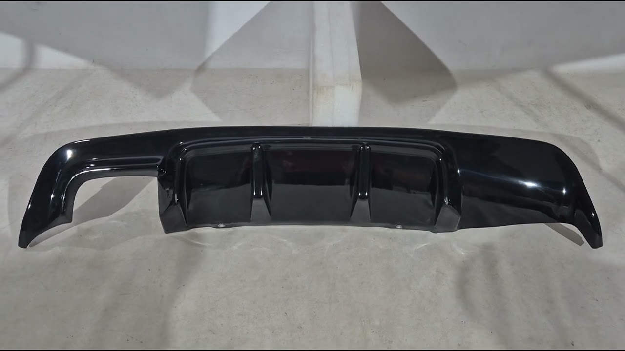BMW 5-serie E60/E61 2003–2010 Bagdiffuser DPT V-1 (til M-Sport, blank sort) Video 1