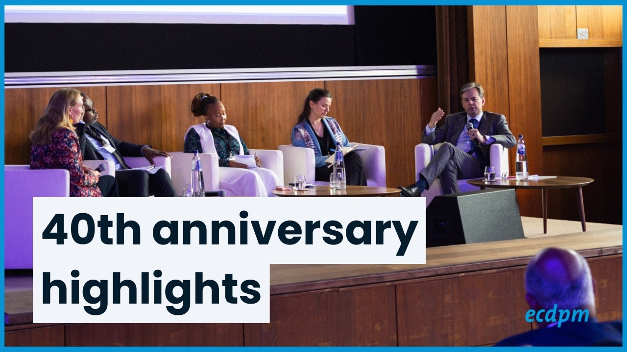 ECDPM 40th anniversary highlights