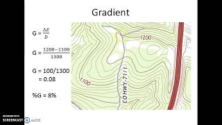 Calculating Gradient- Topography