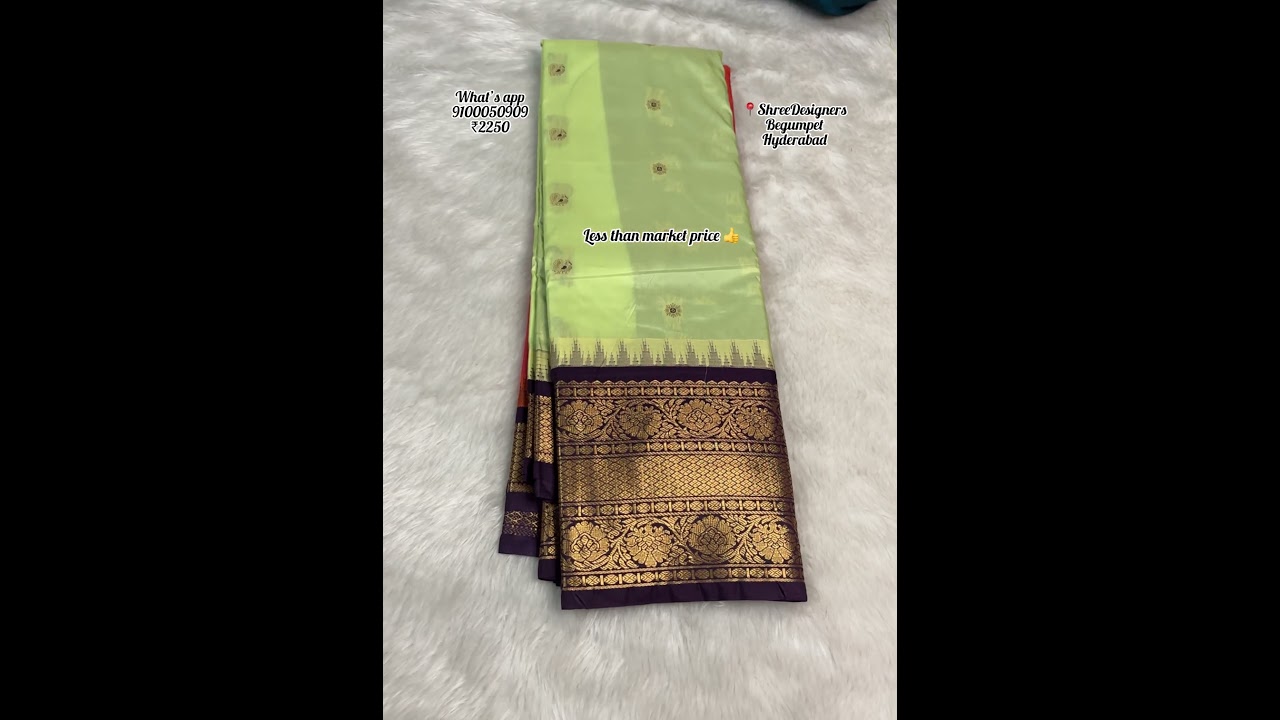semi gadwal sarees at wholesale price #weddingsarees #southindian #shreedesigners #shorts