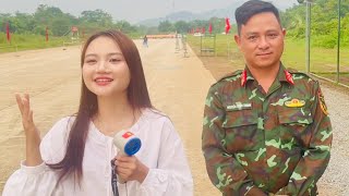 Vô Cùng Ý Nghĩa Hà Quỳnh Như, Thanh Phong Lên Hát Tặng Chiến Sỹ A80 Tập Luyện Tại Thao Trường