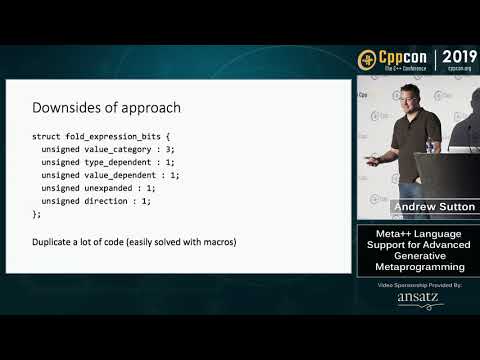 Meta++: Language Support for Advanced Generative Programming - Andrew Sutton - CppCon 2019