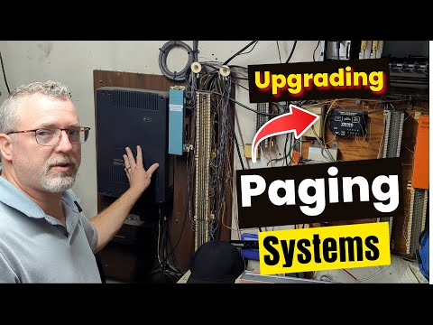 Conversione del sistema di paging: 66 blocchi, cavi Amphenol, adattatori per paging digitale e sp...