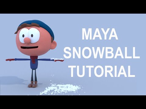 Maya Snowball simulation tutorial