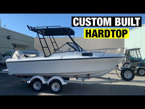 CUSTOM BUILT HARDTOP CANOPY | STAINLESS BOW RAIL | MARLIN BOARDS | FULL BOAT RESTORATION - PART 24
