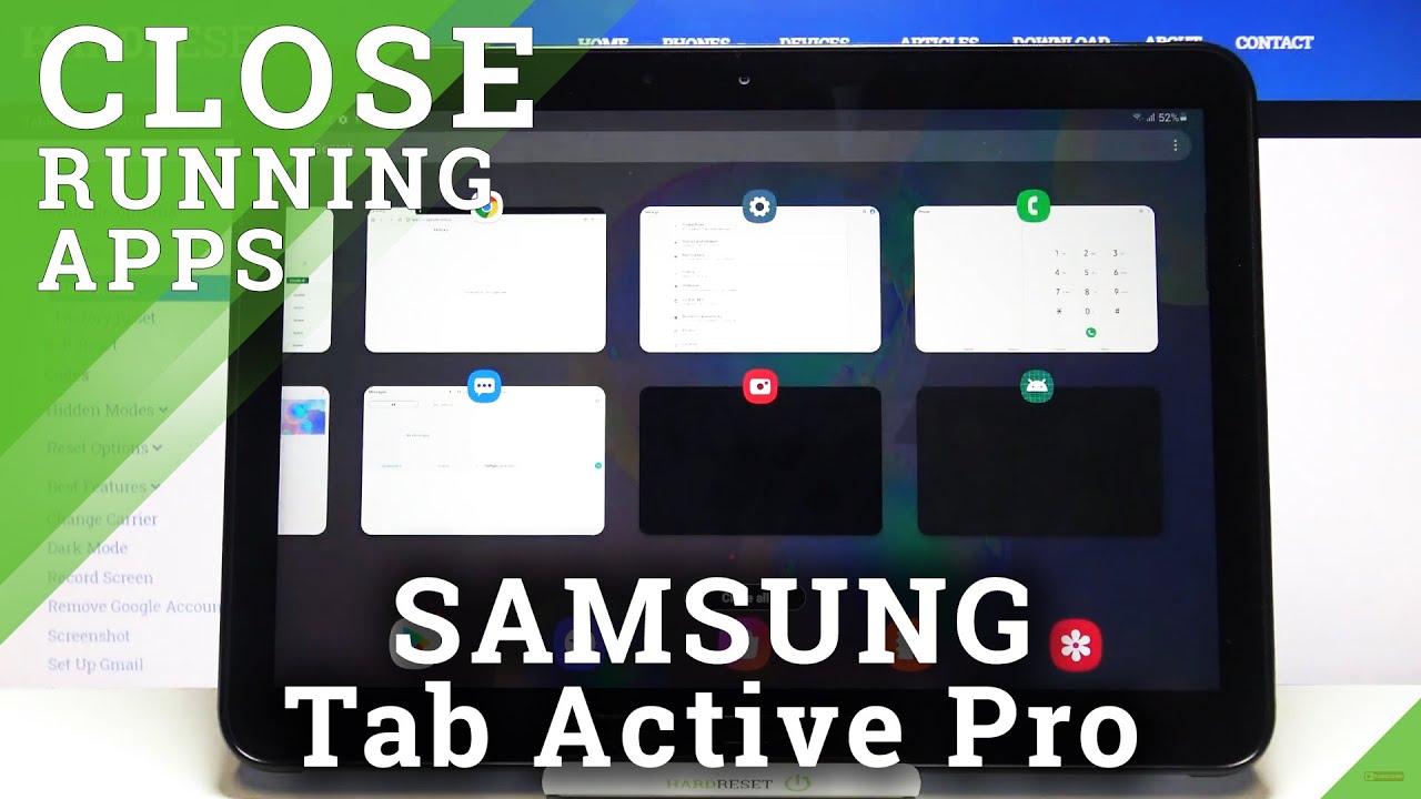 How to Deactivate Running Apps on SAMSUNG Galaxy Tab Active Pro – Release Memory