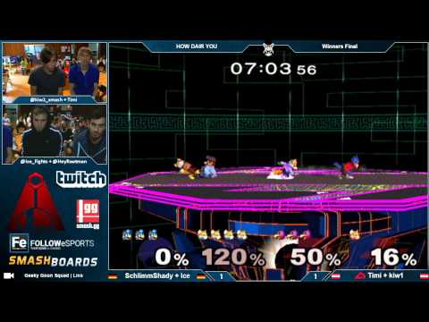 HDY - Schlimmshady + Ice Vs. VDV | Timi + kiw1 - Winners Final - Melee Doubles