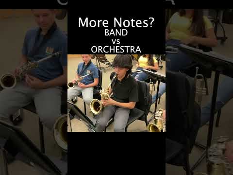 Who plays more notes - BAND or ORCHESTRA? Violin and bass VS the band!